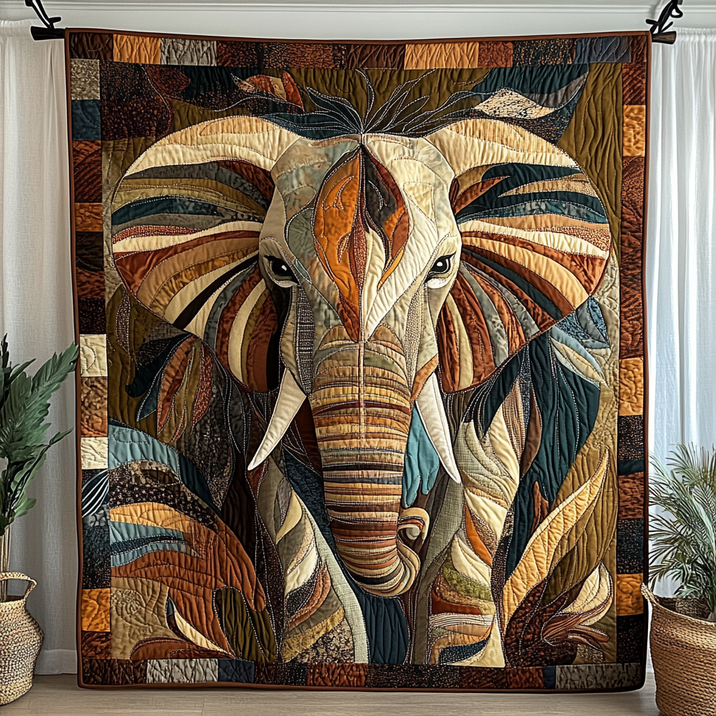 Midnight Wanderer Quilted Blanket Unique Elephant Gifts Midnight Wanderer Quilted Blanket Unique Elephant Gifts