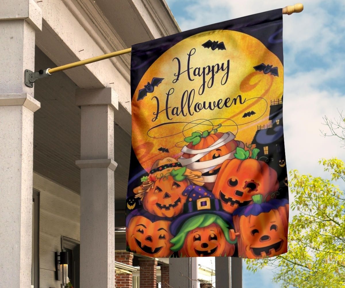 Mummy Pumpkins Blood Moon Happy Halloween Flag Halloween Party Decoration Welcome Home Gifts Mummy Pumpkins Blood Moon Happy Halloween Flag Halloween Party Decoration Welcome Home Gifts